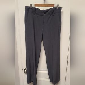 Larry Levine Charcoal Straight-Leg Dress Pants